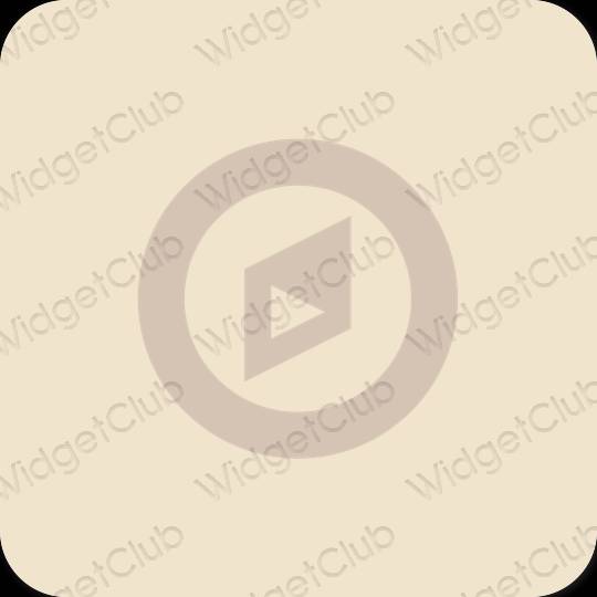 Aesthetic beige Safari app icons