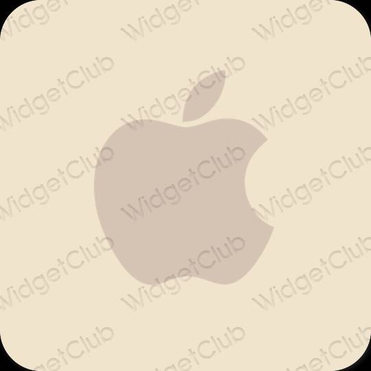 Estetik kuning air Apple Store ikon aplikasi
