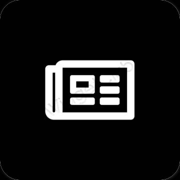 Estetico Nero AppStore icone dell'app