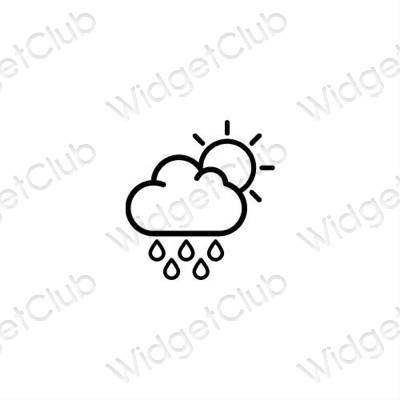 Estetske Weather ikone aplikacija