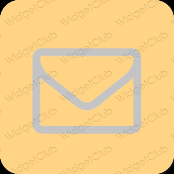 Estetski naranča Mail ikone aplikacija