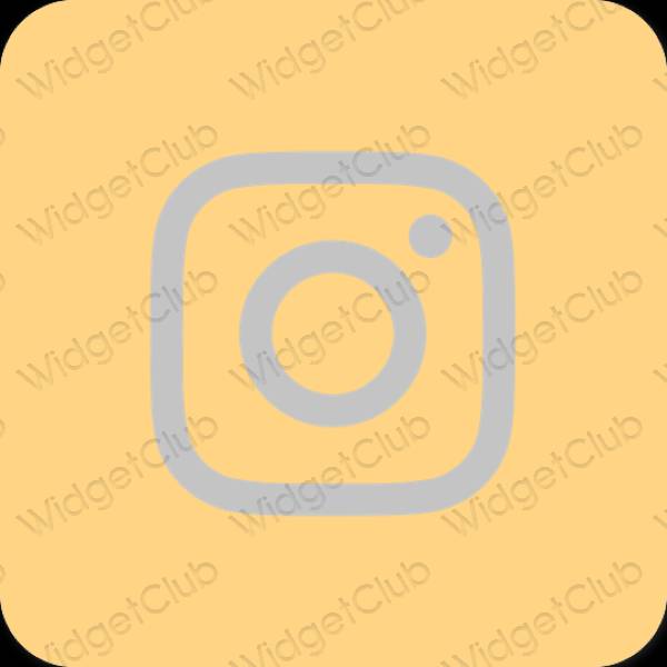 Aesthetic brown Instagram app icons