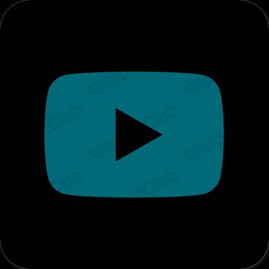 Esthetische Youtube app-pictogrammen