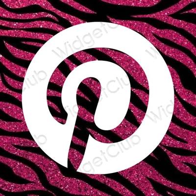 ესთეტიკური Pinterest აპლიკაციის ხატები