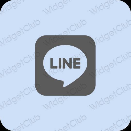 Estetické Fialová LINE ikony aplikácií