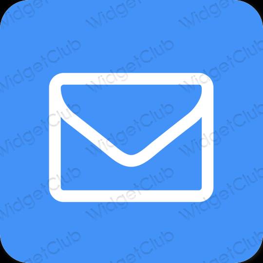Esthétique bleu Gmail icônes d'application