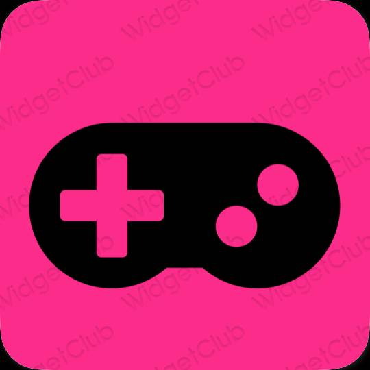 Aesthetic purple Game app icons