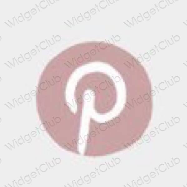 រូបតំណាងកម្មវិធី Pinterest សោភ័ណភាព