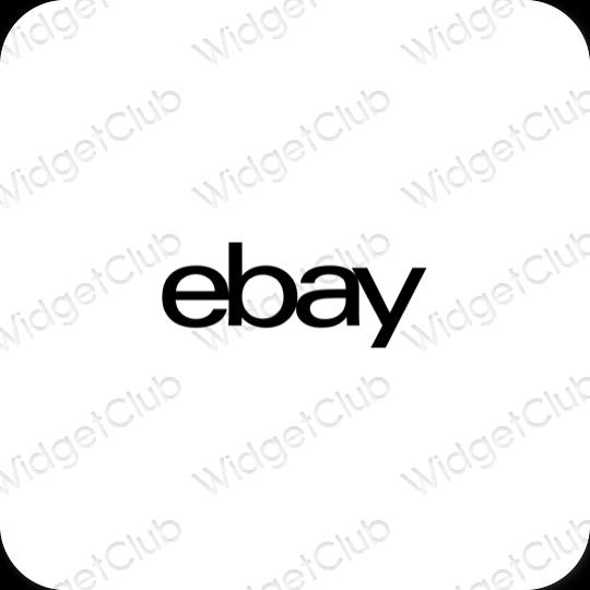 Esthetische eBay app-pictogrammen