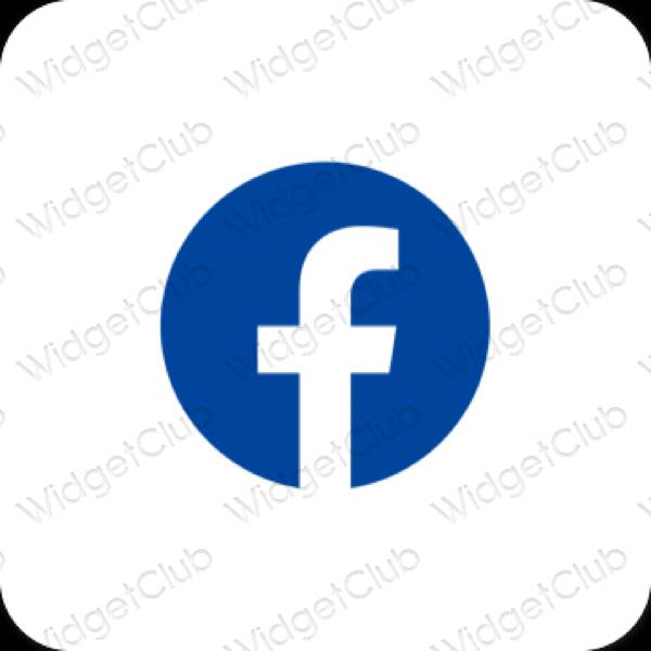 Esthetische Facebook app-pictogrammen