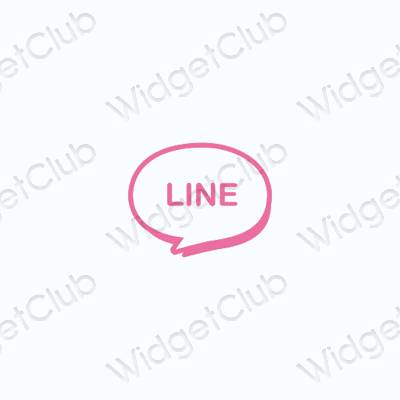 Естетске LINE иконе апликација