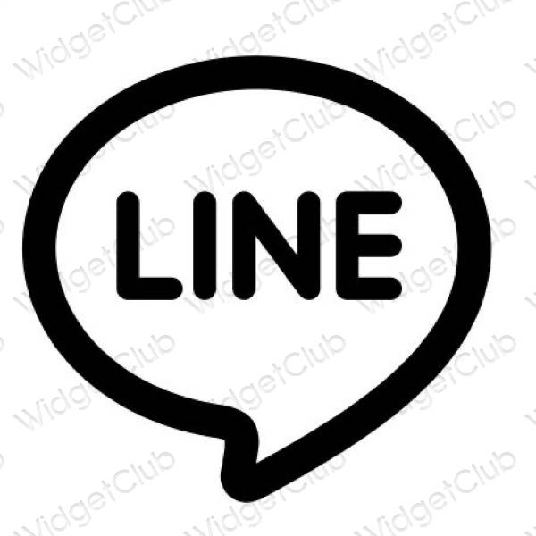 Estetske LINE ikone aplikacija