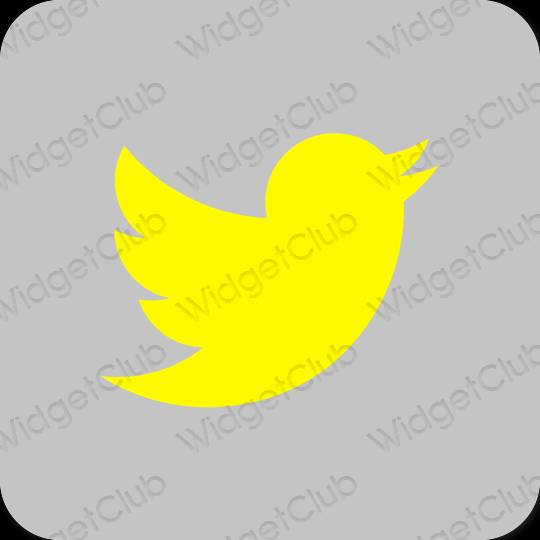 Esthetische Twitter app-pictogrammen