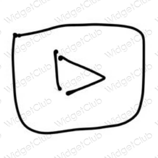 Estetinės Youtube programų piktogramos