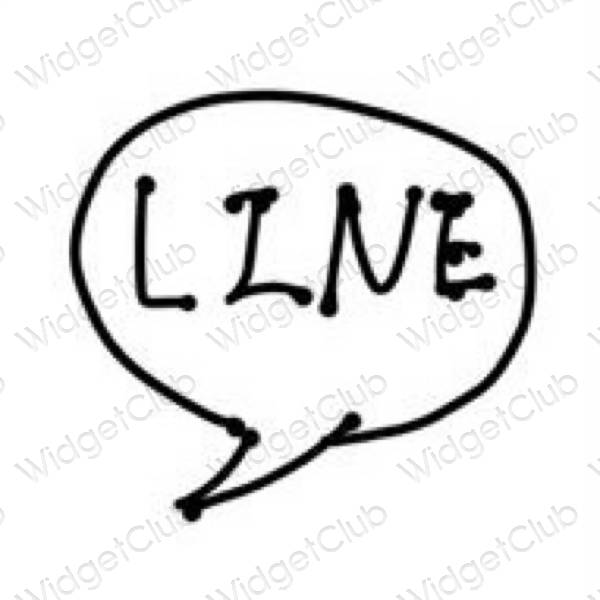 Estetske LINE ikone aplikacija