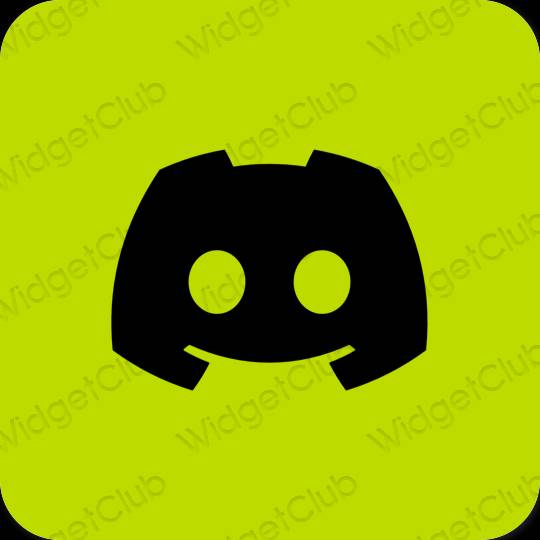 Estetyka Zielony discord ikony aplikacji