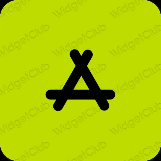 Æstetisk grøn AppStore app ikoner