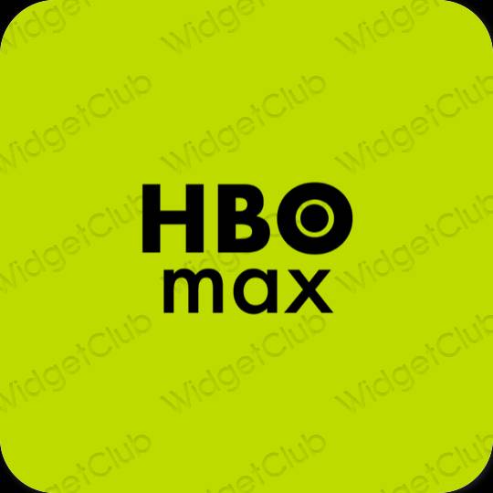 جمالي لون أخضر HBO MAX أيقونات التطبيق