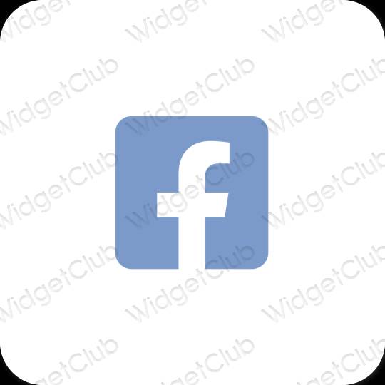 Icônes d'application Facebook esthétiques