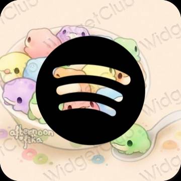 Estetiska Spotify appikoner