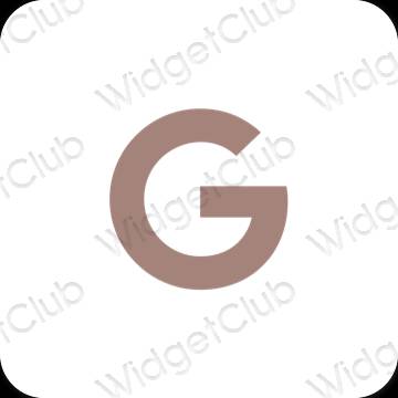 Esthetische Google app-pictogrammen