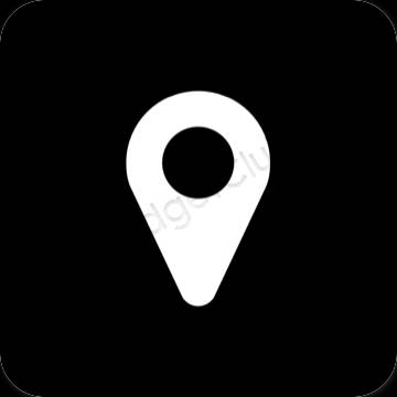 Estetické ikony aplikácií Map