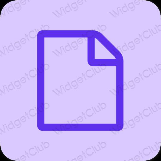Aesthetic pastel blue Notes app icons