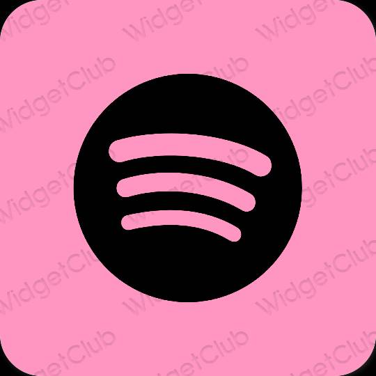 Esthetische Spotify app-pictogrammen