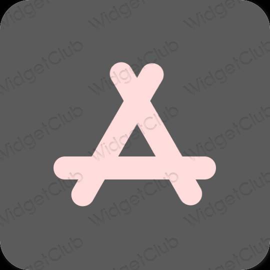 אֶסתֵטִי אפור AppStore סמלי אפליקציה