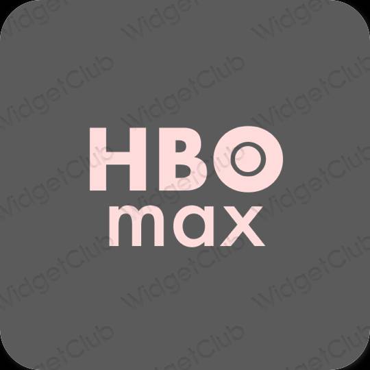 Thẩm mỹ xám HBO MAX biểu tượng ứng dụng