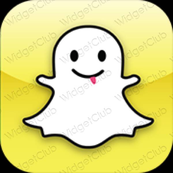 ესთეტიკური snapchat აპლიკაციის ხატები