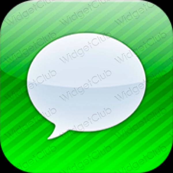 Aesthetic purple Messages app icons