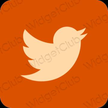 Ikon aplikasi estetika Twitter