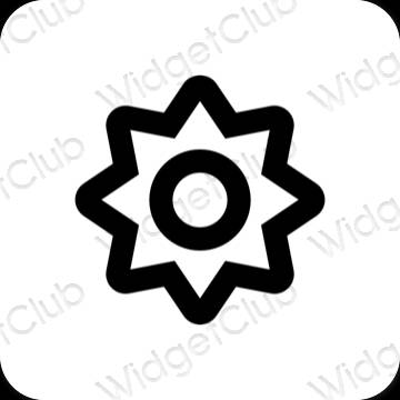 Esthetische Settings app-pictogrammen