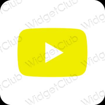 Icônes d'application Youtube esthétiques