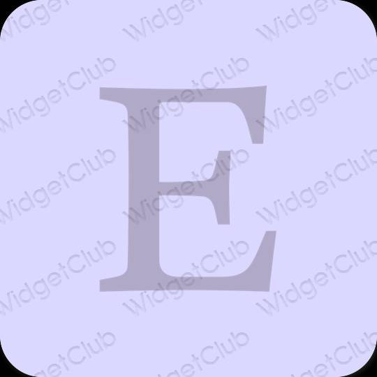 Æstetisk pastel blå Etsy app ikoner