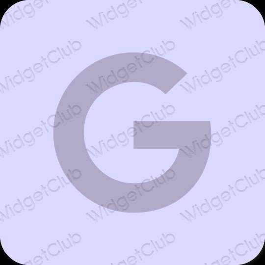 Estetski ljubičasta Google ikone aplikacija