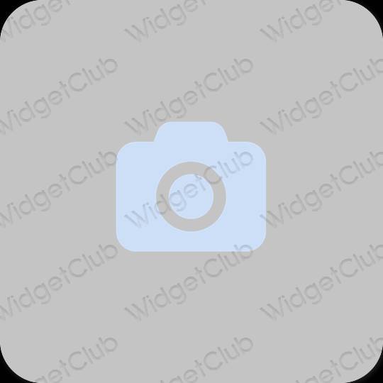 Estetski siva Camera ikone aplikacija
