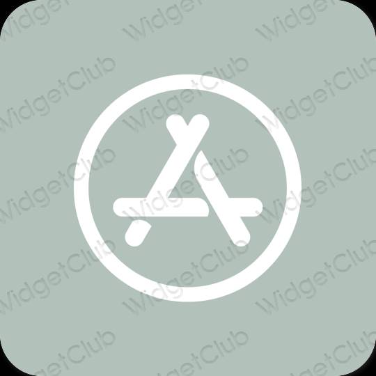 Esteetiline roheline AppStore rakenduste ikoonid