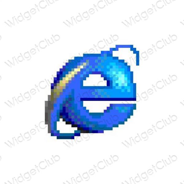 Estetické ikony aplikací Instagram