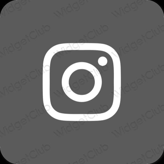 Stijlvol grijs Instagram app-pictogrammen