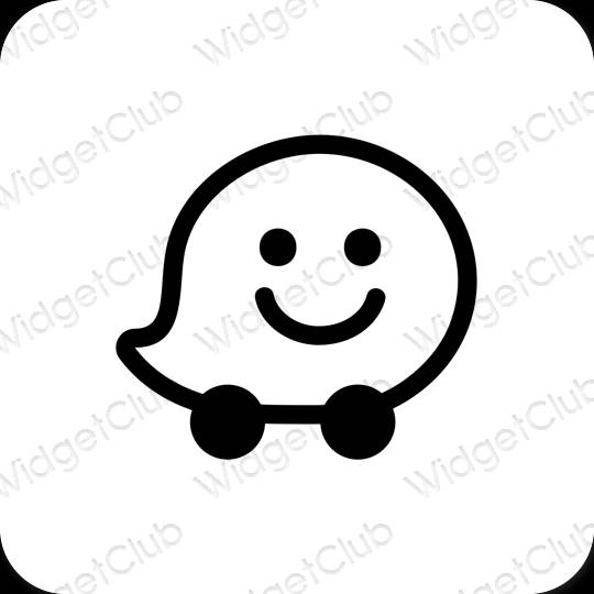 Aesthetic Waze app icons