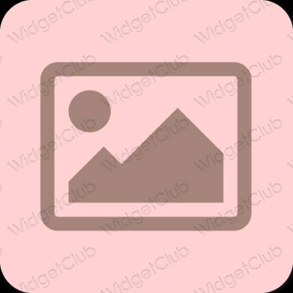 Estetski ružičasta Photos ikone aplikacija