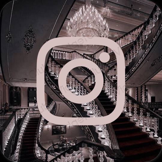 Ästhetisch Rosa Instagram App-Symbole