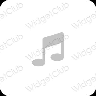 Esthetische Music app-pictogrammen