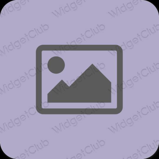 Estetsko vijolična Photos ikone aplikacij