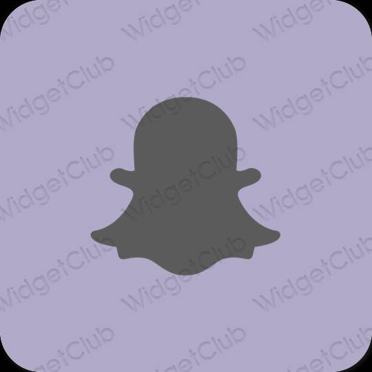 Æstetisk lilla snapchat app ikoner