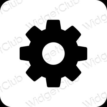 Æstetiske Settings app-ikoner