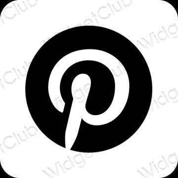 Esthetische Pinterest app-pictogrammen