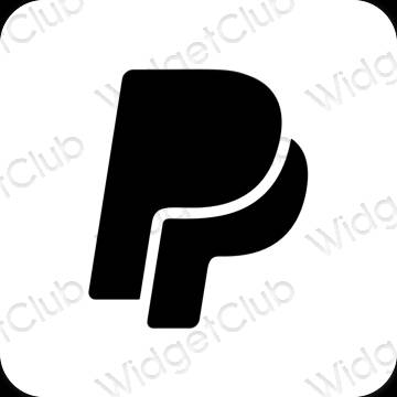 Esthetische Paypal app-pictogrammen